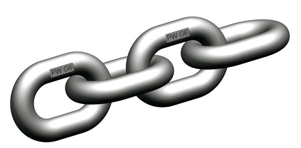 Nerezový řetěz zdvihací třída 6 WOX - průměr: 4 mm