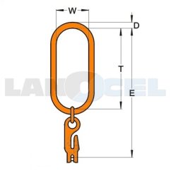 závěsný systém se zkracovačem LXKW1 340x180mm třída 10 rozměry