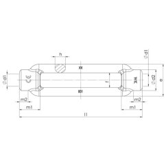 Napínací matice DIN 1480, pozinkovaná
