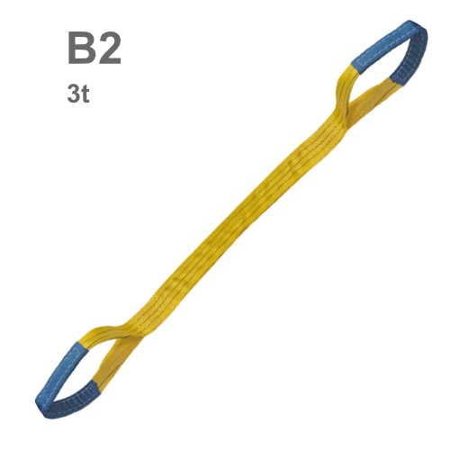 Plochý popruh s oky B2 dvouvrstvý