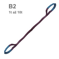 Plochý popruh s oky B2 dvouvrstvý