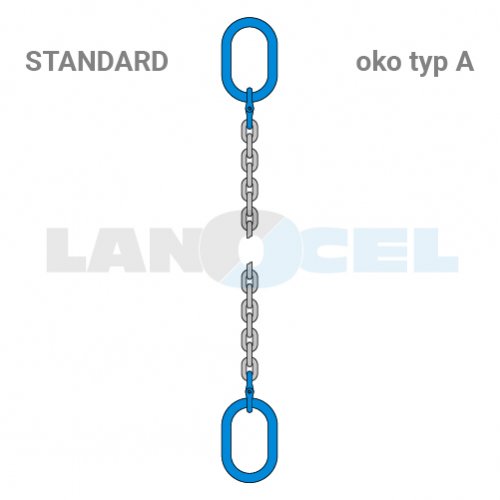 řetězový vazák OKO-OKO 100M00 třída 12 - průměr: 7 mm, délka: 1 m