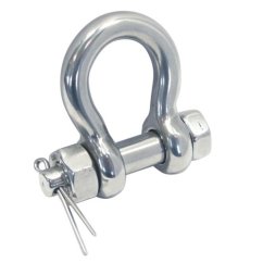 Nerezový třmen omega, typ BX, s maticí a závlačkou