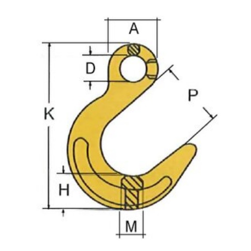 hák s okem kontejnerový schéma