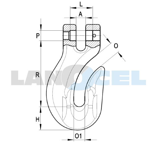 zkracovací hák vidlicový GSC třída 10 - označení: GSC 6