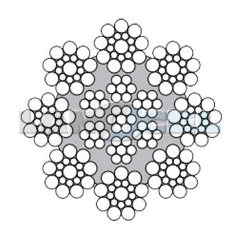 Ocelové lano 8x19S-IWRC