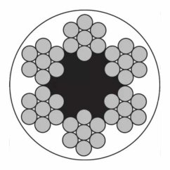 Pozinkované lano 6x7-FC potažené PVC