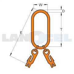 závěsný systém se zkracovači LXKW2 340x180mm třída 10 rozměry