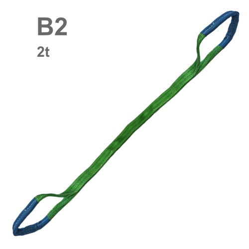 Plochý popruh s oky B2 dvouvrstvý