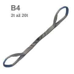 Plochý popruh s oky B4 čtyřvrstvý