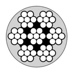 Nerezové lano 7x7 potažené PVC