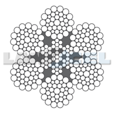 ocelové lano 6x36WS-IWRC