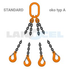 řetězový ČTYŘHÁK 414M00 třída 10 základní náhled řetězový ČTYŘHÁK 414M00 třída 10 základní náhled