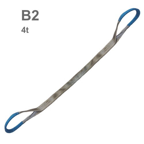 Plochý popruh s oky B2 dvouvrstvý