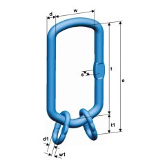 závěsná hlava VLWP 340x155mm třída 12