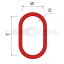 závěsné oko 260x140mm třída 8 - označení: SA16 1-6
