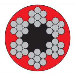 Pozinkované lano 6x7-FC potažené PVC