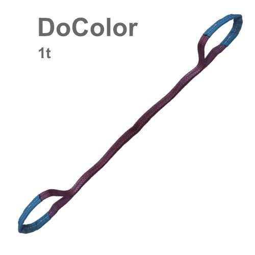 Plochý popruh s oky DoColor dvouvrstvý - nosnost WLL: 8.000 kg, efektivní délka: 6 m