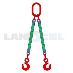 textilní DVOJHÁK typ 203T ploché popruhy B2 základní náhled