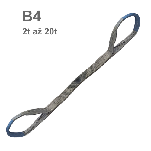 Plochý popruh s oky B4 čtyřvrstvý