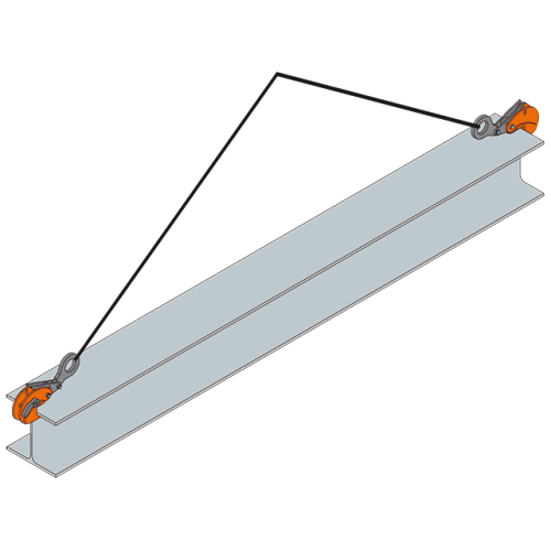 Nosníková vertikální svěrka OBKW uchycení svěrky