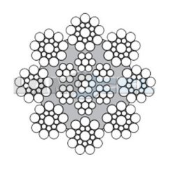 Výtahové lano 8x19S-IWRC LIFT 819S3