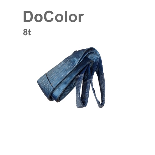 Plochý popruh s oky DoColor dvouvrstvý 8t  