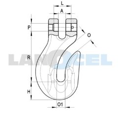 zkracovací hák vidlicový GSC třída 10