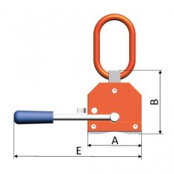Magnet PMA boční rozměry
