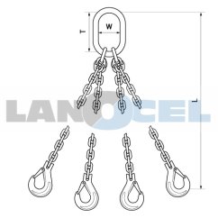 řetězový ČTYŘHÁK 414M00 třída 10 rozměry řetězový ČTYŘHÁK 414M00 třída 10 rozměry