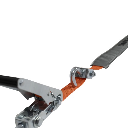 Upínací pás k zajištění vozidel - uchycení háku s ráčnou