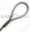 ocelové lano s vlámskými oky typ 100F-WC - průměr: 12 mm, délka: 3 m, povrch: pozinkované