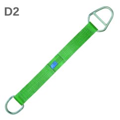 D2 - plochý popruh dvouvrstvý s provlékacími oky základní náhled