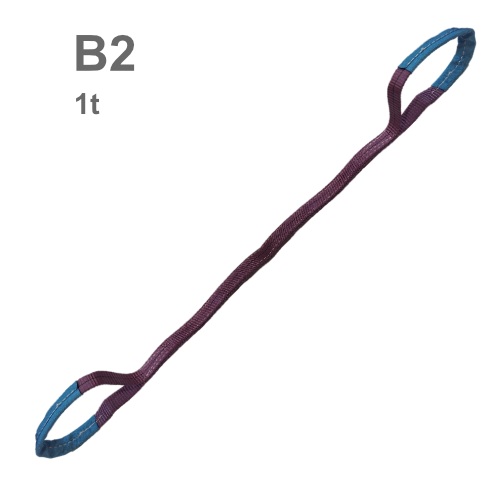Plochý popruh s oky B2 dvouvrstvý