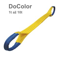 Plochý popruh s oky DoColor dvouvrstvý