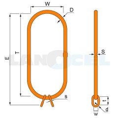 závěsná hlava VSAW 800x320mm třída 10