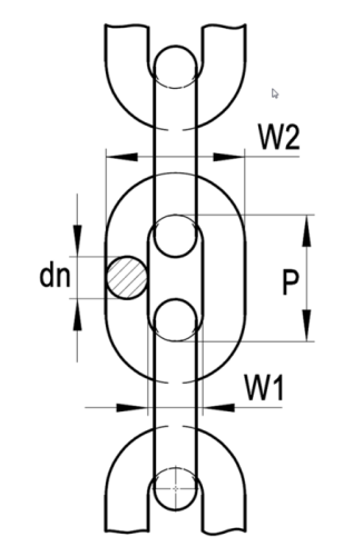 řetěz zdvihací EN 818-2 třída 12 lakovaný WINPRO FLEX 300 - průměr: 7 mm