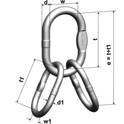 závěsná hlava nerezová lanová VAWI třída 6 schéma