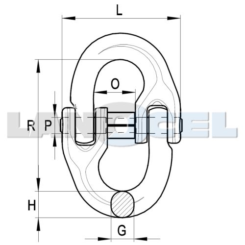 řetězová spojka connex V třída 8 rozměry