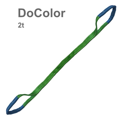 Plochý popruh s oky DoColor dvouvrstvý - nosnost WLL: 8.000 kg, efektivní délka: 6 m