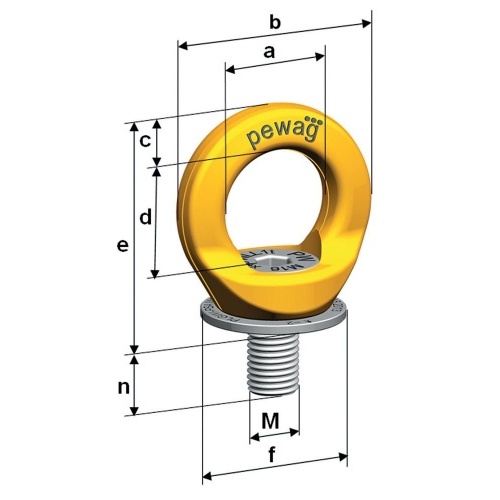 Kotvení bod zabraňující pádu osob PLGW-PSA SUPREME rozměry