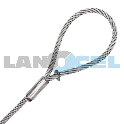 lanový vazák oko-oko s nalisovanými objímkami, typ 100L-FC základní náhled