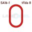závěsné oko 260x140mm třída 8 - označení: SA16 1-6