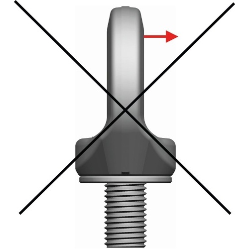 Nerezový otočný šroub s okem PLGWI SUPREME zakázaná pozice