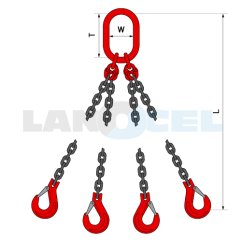 řetězový ČTYŘHÁK 414M00 třída 8 rozměry řetězový ČTYŘHÁK 414M00 třída 8 rozměry