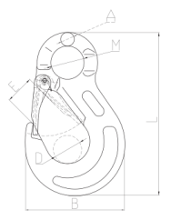hák s okem HS334, třída 8