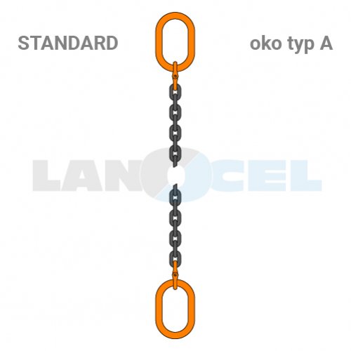 řetězový vazák OKO-OKO 100M00 třída 10 - průměr: 6 mm, délka: 1 m