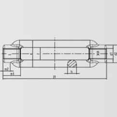 Napínací matice DIN 1480, pozinkovaná rozměry
